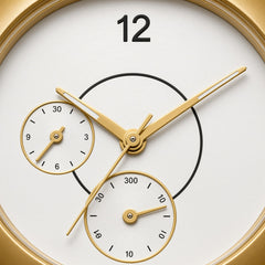 Gold Wave, White Dial
